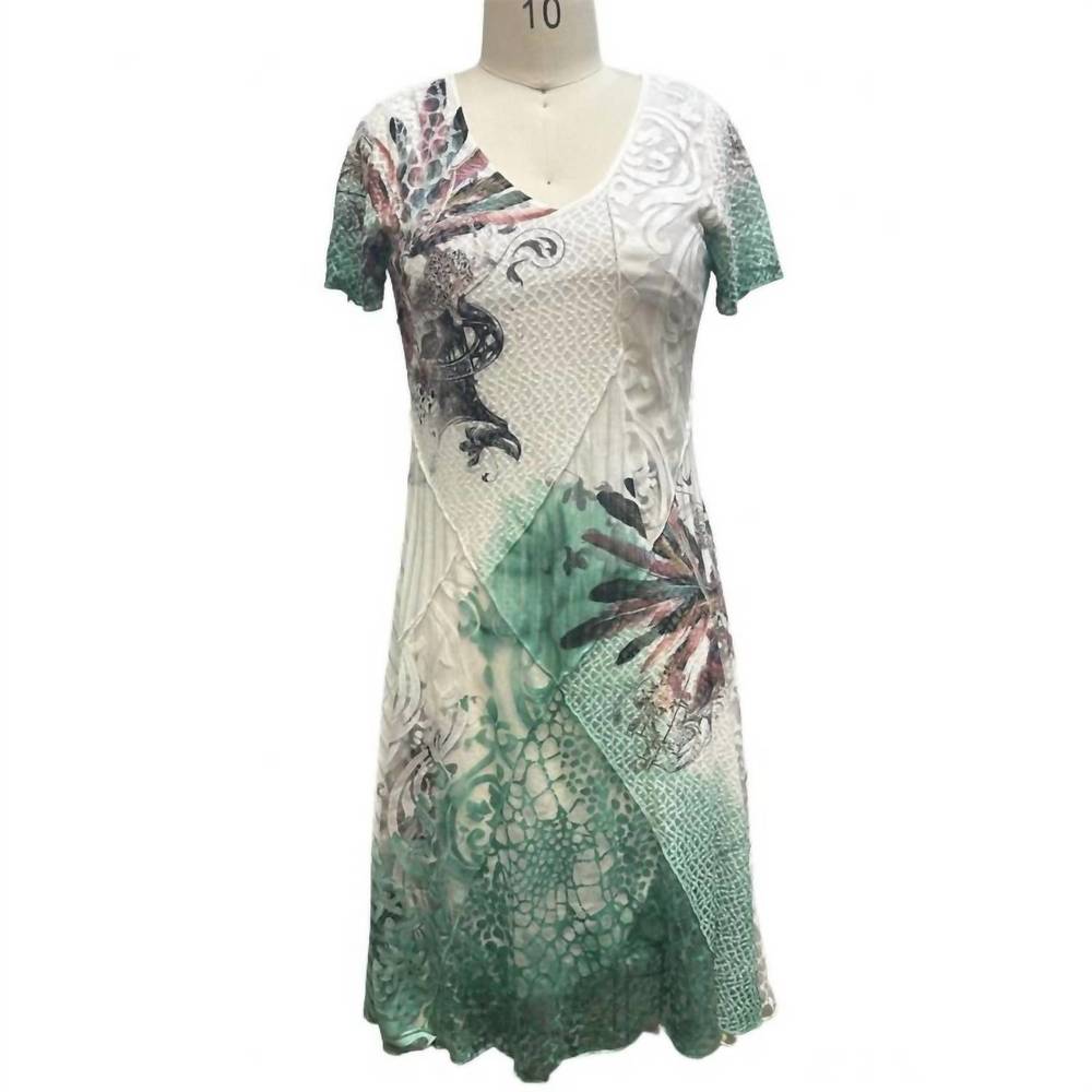 NEW RISING INTERNATIONAL women's floral half sleeve dress in multi